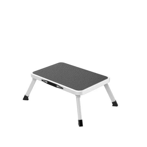 Amig sgabello pieghevole 1 gradino bianco 150 kg