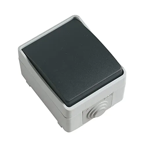 Amig 3621 Interruttore Esterno IP54 Grigio Sovrapporre