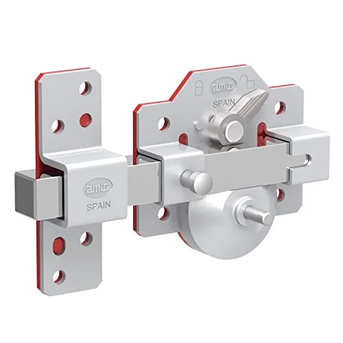 Amig Chiavistello Sovrapporre Acciaio 90x154 mm Argento Alta Sicurezza