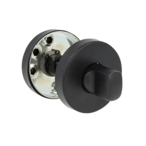 Amig 9RX Nottolino Maniglia Rosetta Tonda Nero Ø53 mm
