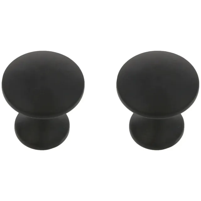 Amig 805 pomelli mobili Ø24 mm nero opaco 2 pz zamak