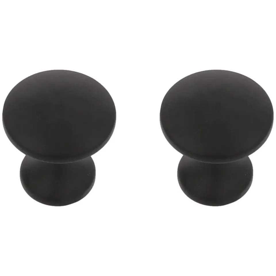 Amig 805 pomelli mobili Ø24 mm nero opaco 2 pz zamak