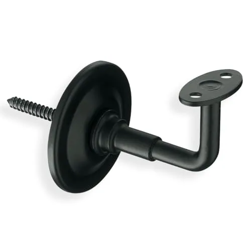 Amig Supporto Corrimano Nero Acciaio 70x75x45 mm