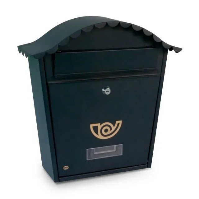 Amig Cassetta Postale Esterna Nera Acciaio 37x32 A4