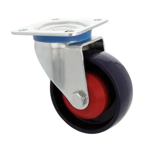 Amig Ruote Ø100 mm Set 4 con Piastra Nylon Blu