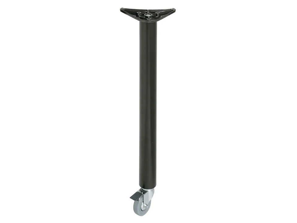 Amig Mod.7 gamba tavolo nera 870 mm ruote+freno