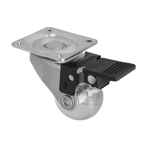 Amig 2571 Ruota con Freno Ø30 mm 20 kg Trasparente