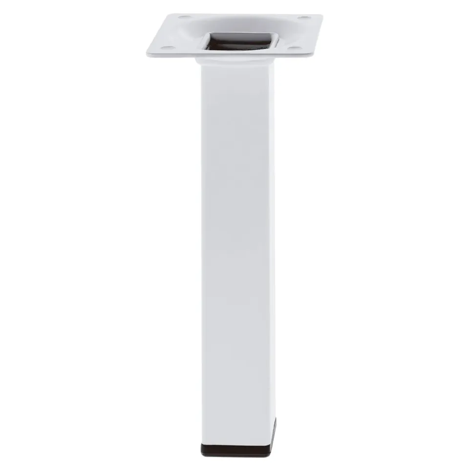 Amig gamba tavolo quadrata acciaio 25x25x100 mm bianca