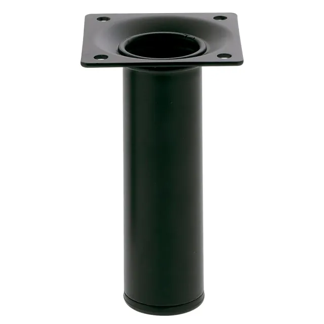 Amig Gamba Rotonda 100x30 Piedino Acciaio Nero Regolabile
