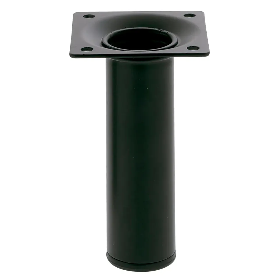 Amig Gamba Rotonda 100x30 Piedino Acciaio Nero Regolabile
