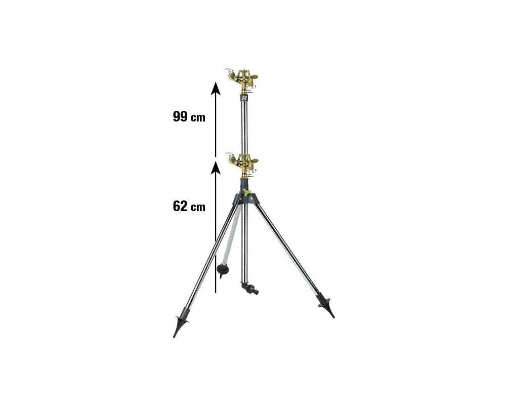 Ribiland Ribimex Irrigatore a Battente Treppiede 62-99 cm 500 mq