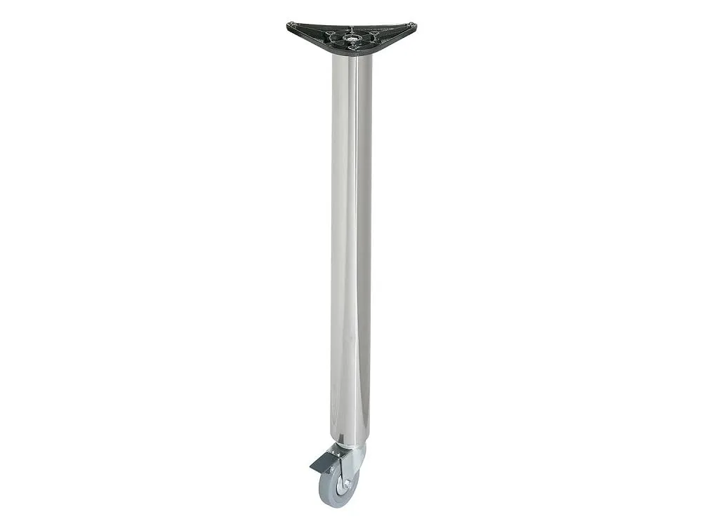 Amig Mod.7 gamba tavolo nera 870 mm ruote+freno