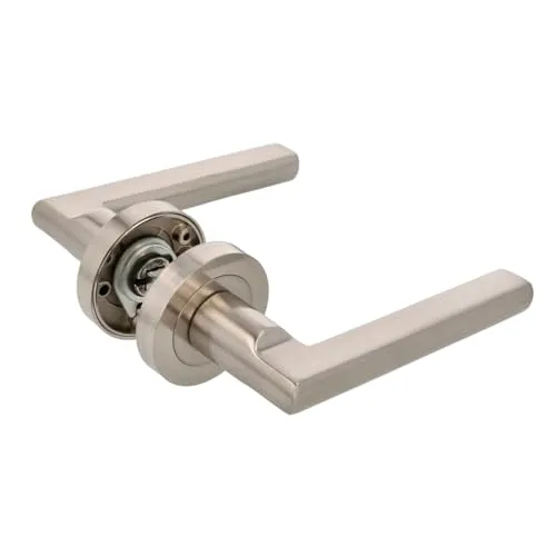 Amig MAI PB85 Maniglia su Placca Porte Interne Nichel Spazzolato