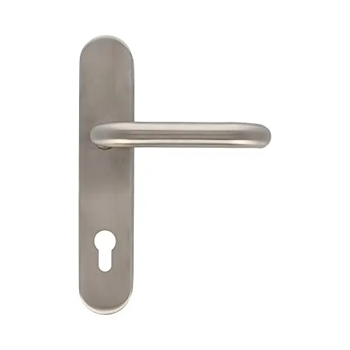 Amig 3PXB85 maniglia piastra inox 139 mm argento